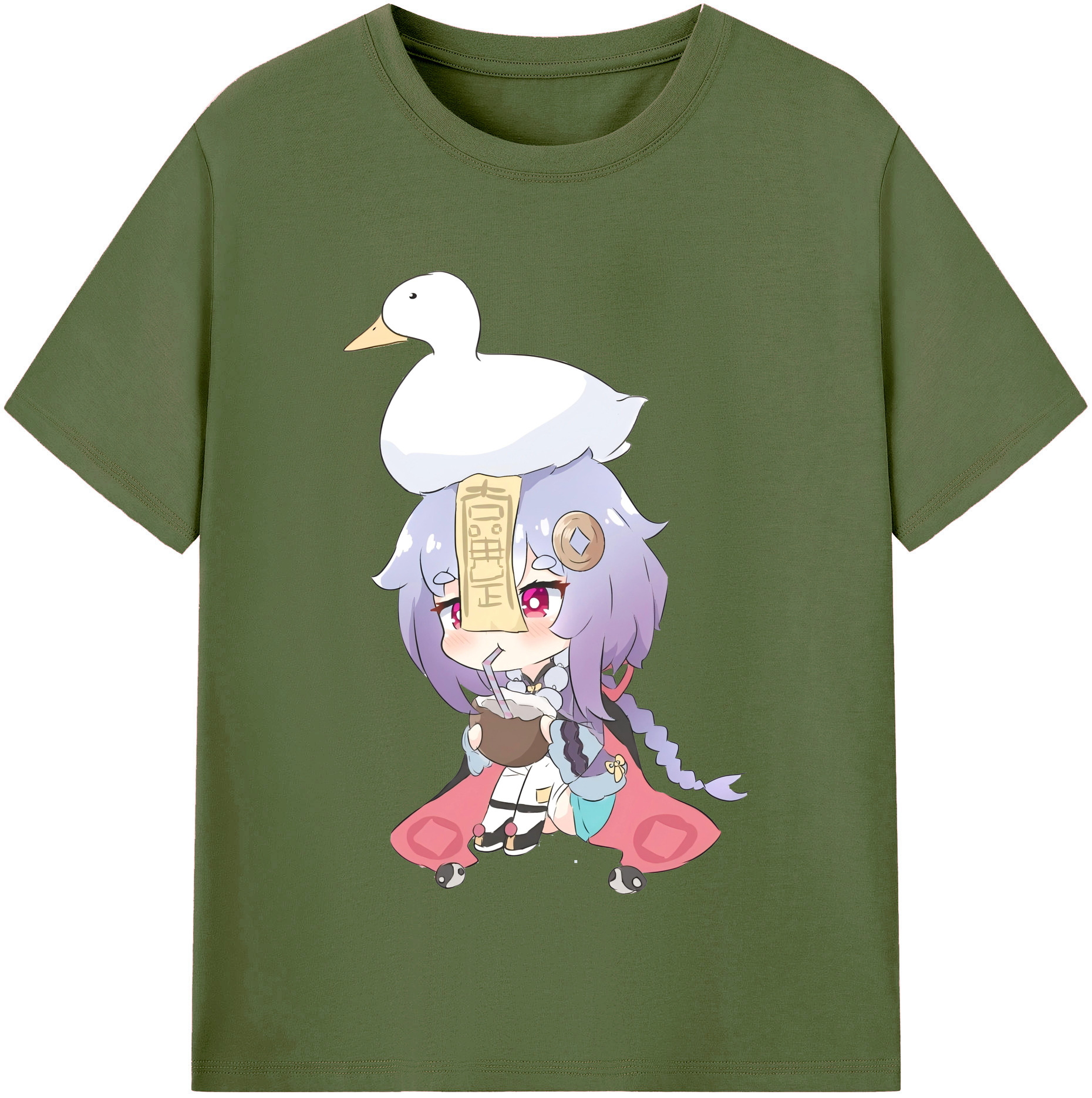 げんし神 七七 なな  genshin Nana 綿100％半袖Tシャツ（フロントプリント）